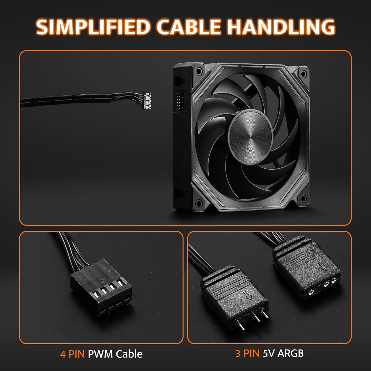 darkFlash INF34 ARGB PWM 120mm Black 3-Pack image