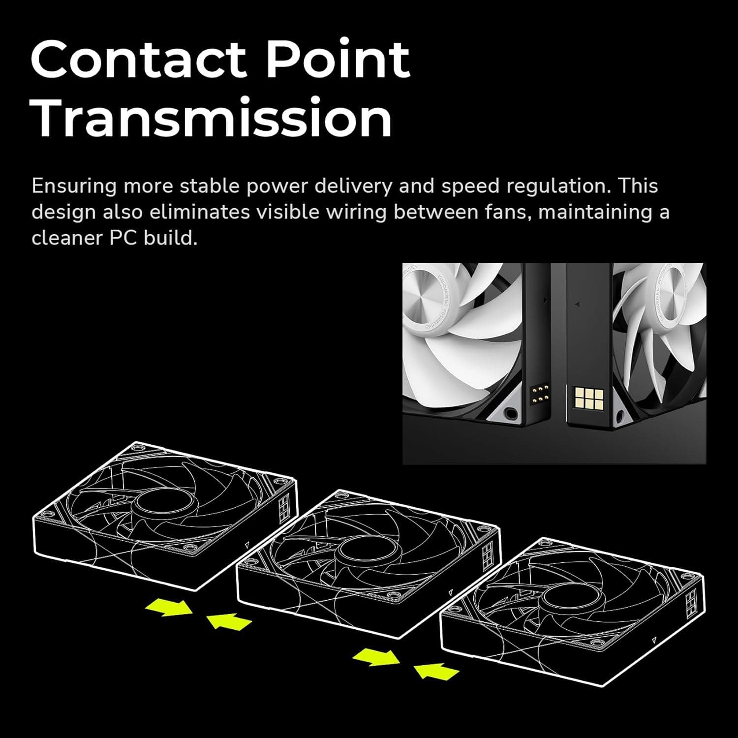 TRYX ROTA SL 120mm Black Reverse Addressable RGB image