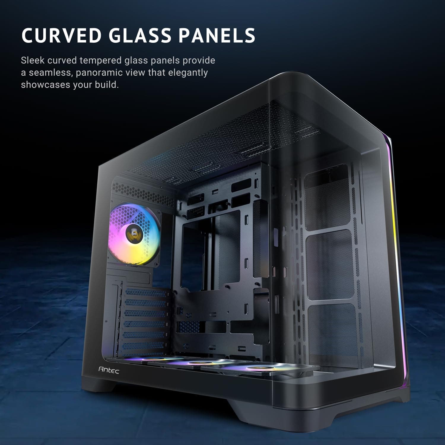 Antec C5 Curve ARGB ATX Mid Tower Black with Tempered Glass Side Panel image