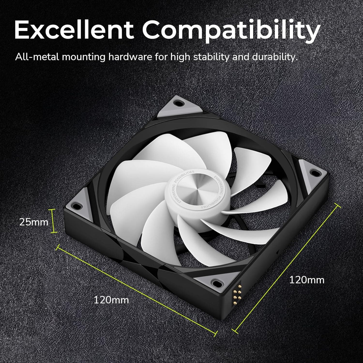 TRYX ROTA SL 120mm Black Reverse Addressable RGB image