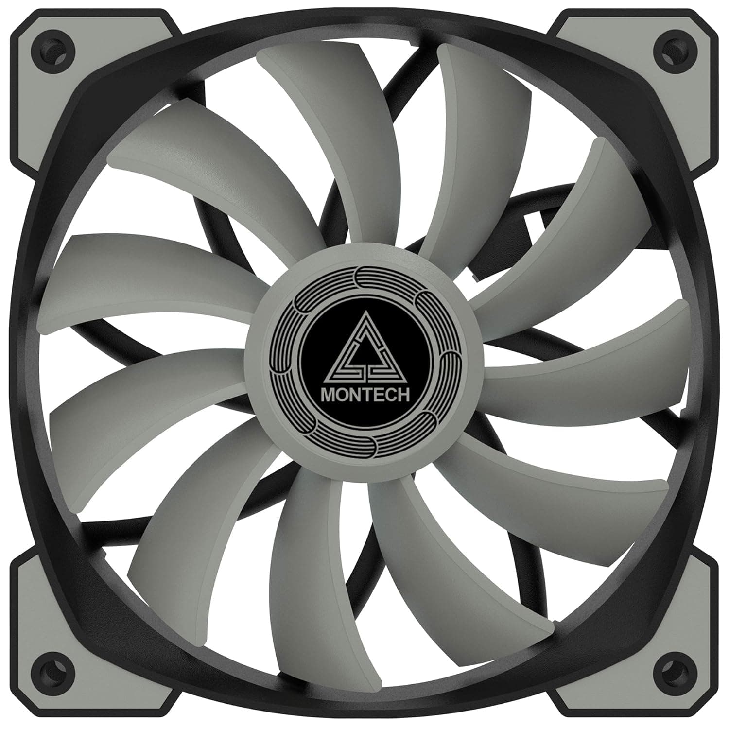 Montech AIR FAN P120 73 CFM 120mm Gray / Black PWM 2-Pack image