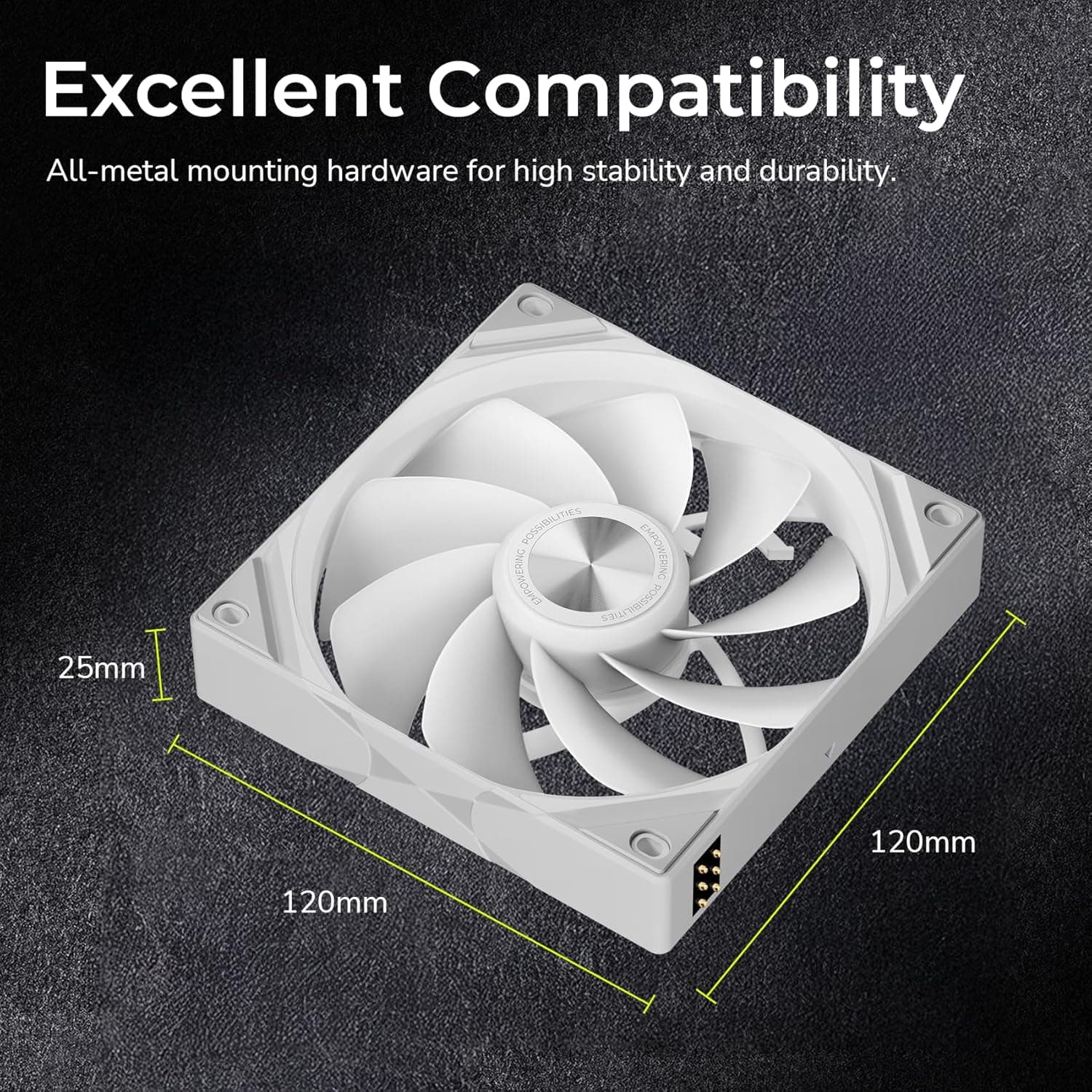 TRYX ROTA SL 120mm White Reverse Addressable image