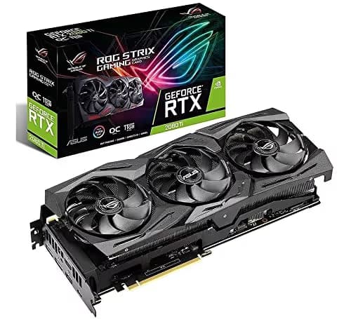 ASUS ROG STRIX GeForce RTX 2080TI-O11G Overclocked 11G GDDR6 HDMI DP 1.4 USB Type-C Gaming Graphics Card (ROG-STRIX-RTX-2080TI-O11G) main image