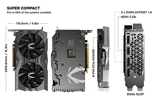 Zotac GAMING AMP GeForce GTX 1660 SUPER 6GB GDDR6 Black image