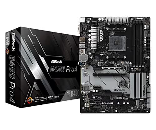 ASRock B450 Pro4 ATX AM4 Motherboard main image