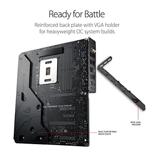 ASUS ROG RAMPAGE VI EXTREME LGA2066 DDR4 M.2 U.2 X299 EATX Motherboard with onboard 802.11AD WiGig Wi-Fi USB 3.1 image