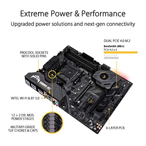 Asus TUF GAMING X570-PLUS (WI-FI) AM4 DDR4 ATX image