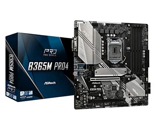 ASRock B365M PRO4 LGA1151/ Intel B365/ DDR4/ Quad CrossFireX/ SATA3&USB3.1/ M.2/ A&GbE/ MicroATX Motherboard image