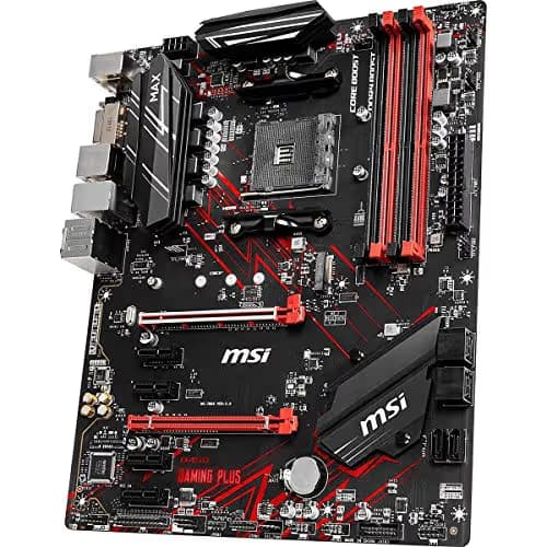 MSI Performance Gaming AMD Ryzen 2ND and 3rd Gen AM4 M.2 USB 3 DDR4 DVI HDMI Crossfire ATX Motherboard (B450 GAMING PLUS Max) image
