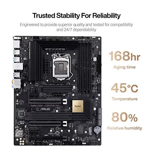 ASUS ProArt Z490-CREATOR 10G Intel Z490 LGA 1200 ATX Content Creation Motherboard image