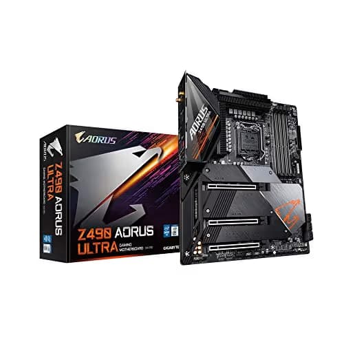 GIGABYTE Z490 AORUS ULTRA LGA 1200 Intel Z490 ATX Motherboard with Triple M.2, SATA 6Gb/s, USB 3.2 Gen 2, WIFI 6, 2.5 GbE LAN main image