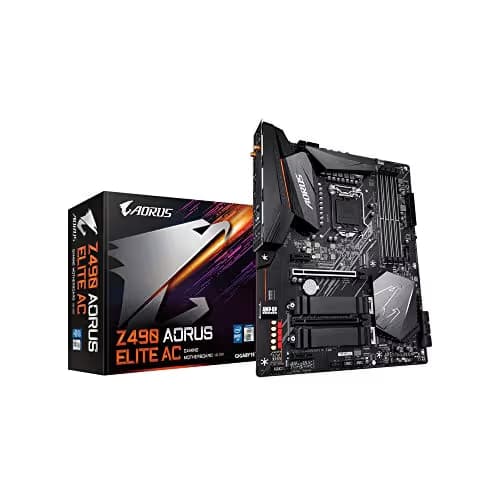 GIGABYTE Z490 AORUS ELITE LGA 1200 Intel Z490 ATX Motherboard with Dual M.2, SATA 6Gb/s, USB 3.2 Gen 2, 2.5 GbE LAN main image