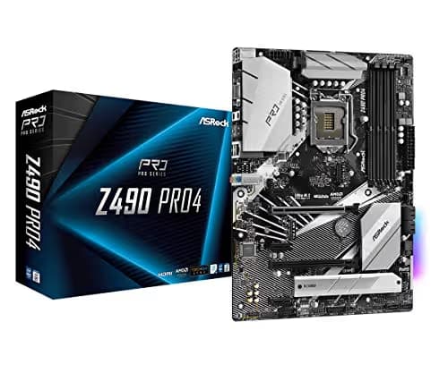 ASRock Z490 Pro4 LGA 1200 Intel Z490 SATA 6Gb/s ATX Intel Motherboard image