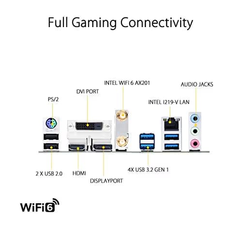 ASUS TUF GAMING B460M-PLUS Wi-Fi LGA 1200 Micro-ATX Motherboard image