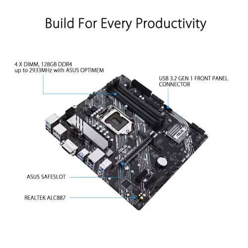 ASUS PRIME B460M-A LGA 1200 Intel B460 SATA 6Gb/s Micro ATX Intel Motherboard image