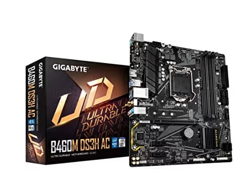 Gigabyte B460M DS3H AC (LGA1200/Intel/B460/MicroATX/M.2/SATA 6GB/s/USB 3.2 Gen 1/HDMI/Intel 802.11ac/Motherboard) image