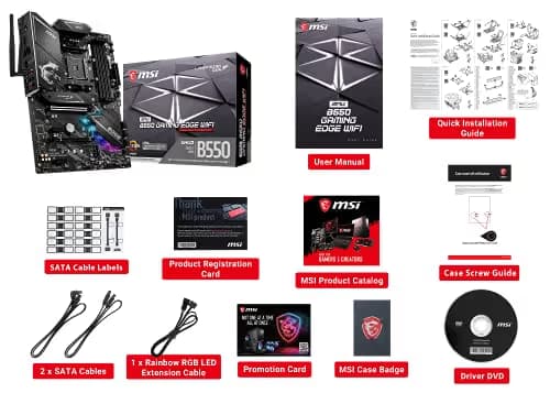 MSI MPG B550 GAMING EDGE WIFI image