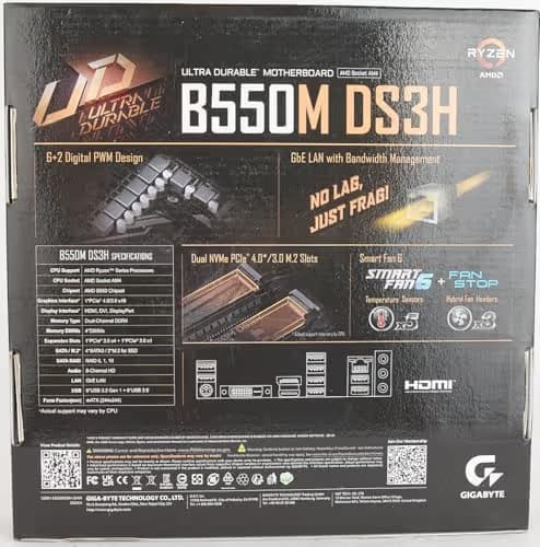 Gigabyte B550M DS3H DDR4 Micro ATX image