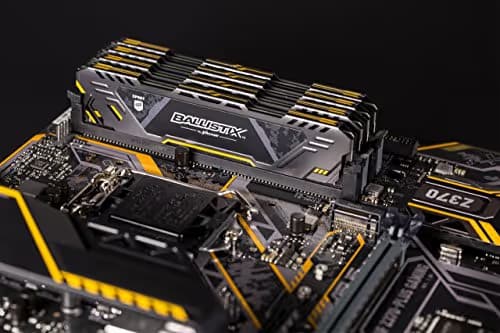 Crucial Ballistix 3200 MHz DDR4 DRAM Desktop Gaming Memory Kit 16GB (8GBx2) CL16 BL2K8G32C16U4B (Black) image