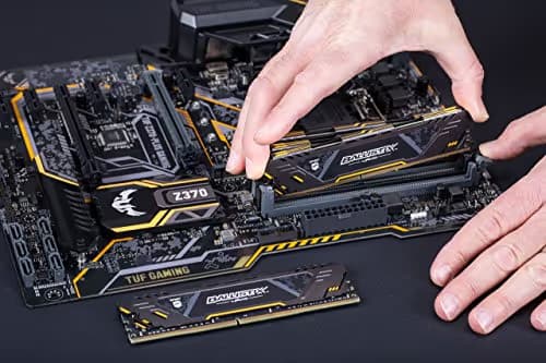 Crucial Ballistix 3200 MHz DDR4 DRAM Desktop Gaming Memory Kit 16GB (8GBx2) CL16 BL2K8G32C16U4B (Black) image