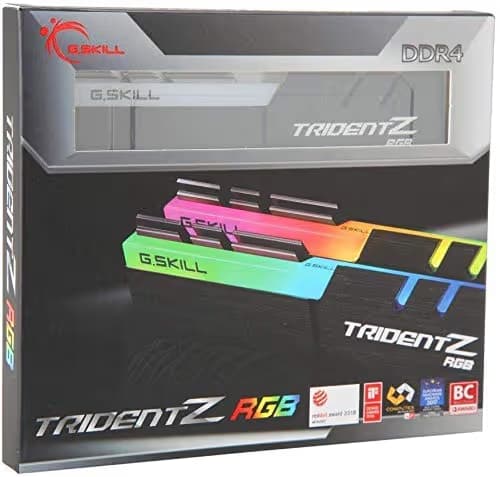 G.SKILL Trident Z RGB Series (Intel XMP) DDR4 RAM 16GB (2x8GB) 3000MT/s CL16-18-18-38 1.35V Desktop Computer Memory UDIMM (F4-3000C16D-16GTZR) image