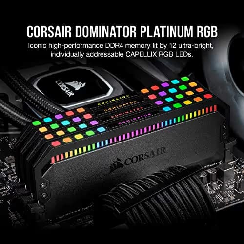 Corsair Dominator Platinum RGB Black DDR4-3200 CL16 128GB (8x16GB) image
