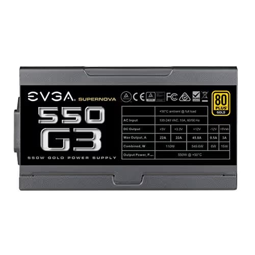 EVGA SuperNOVA 550 G3 550 W 80+ Gold Certified Fully Modular ATX image