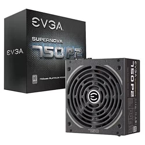 EVGA SuperNOVA 750 P2, 80+ PLATINUM 750W, Fully Modular , EVGA ECO Mode, 10 Year Warranty , Includes FREE Power On Self Tester Power Supply main image