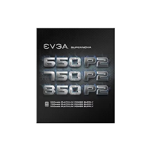EVGA SuperNOVA 750 P2, 80+ PLATINUM 750W, Fully Modular , EVGA ECO Mode, 10 Year Warranty , Includes FREE Power On Self Tester Power Supply image