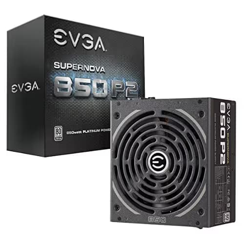 EVGA SuperNOVA 850 P2, 80+ PLATINUM 850W, Fully Modular , EVGA ECO Mode, 10 Year Warranty , Includes FREE Power On Self Tester Power Supply image