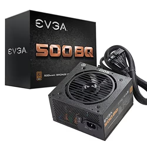 EVGA 500 BQ, 80+ BRONZE 500W, Semi Modular, FDB Fan, 3 Year Warranty, Power Supply image