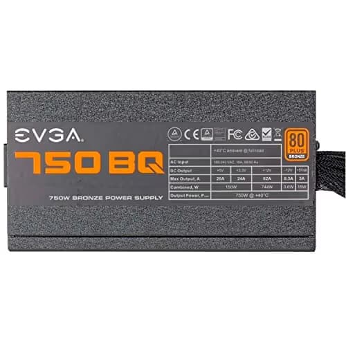 EVGA 750 BQ 750W 80+ Bronze Certified Semi-Modular image