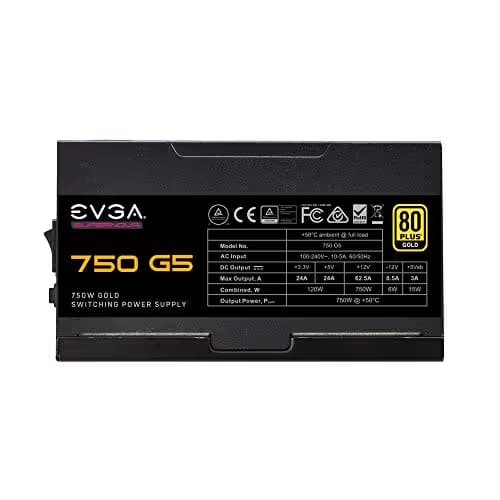 EVGA SuperNOVA 750 G5 ATX 750W Fully Modular 80+ Gold Certified image