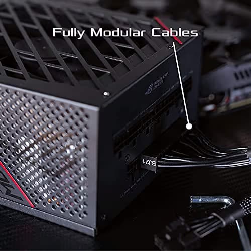 ROG Strix 650 Full Modular 80 Plus Gold 650W ATX Power Supply with 0dB Axial Tech Fan and 10 Year Warranty image