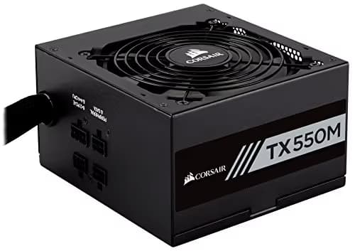 CORSAIR TX-M Series TX550M CP-9020133-NA/RF 550 W ATX12V v2.4 / EPS 2.92 80 PLUS GOLD Certified Semi-Modular Power Supply image