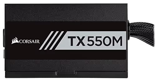 CORSAIR TX-M Series TX550M CP-9020133-NA/RF 550 W ATX12V v2.4 / EPS 2.92 80 PLUS GOLD Certified Semi-Modular Power Supply image
