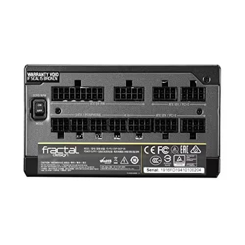 Fractal Design Ion+ 660W - 80 Plus Platinum Certified 860w Full Modular ATX Power Supply with UltraFlex DC Wires – ATX -140 mm Silent Fan with FDB Bearings – Zero RPM Mode - Black image