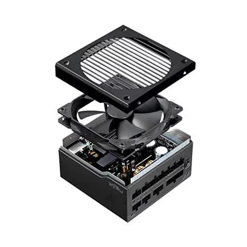 Fractal Design Ion+ 660W - 80 Plus Platinum Certified 860w Full Modular ATX Power Supply with UltraFlex DC Wires – ATX -140 mm Silent Fan with FDB Bearings – Zero RPM Mode - Black image