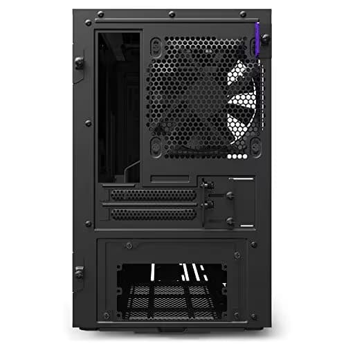 NZXT H210i - Mini-ITX PC Gaming Case - Front I/O USB Type-C Port - Tempered Glass Side Panel Cable Management - Water-Cooling Ready - Integrated RGB Lighting - Steel Construction - White/Black image