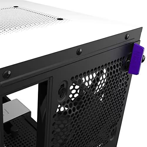 NZXT H210i - Mini-ITX PC Gaming Case - Front I/O USB Type-C Port - Tempered Glass Side Panel Cable Management - Water-Cooling Ready - Integrated RGB Lighting - Steel Construction - White/Black image