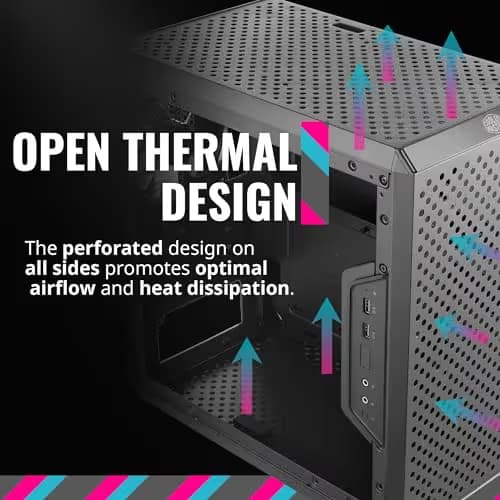 Cooler Master MasterBox Q300L Black Micro ATX Tower Acrylic Side Panel image