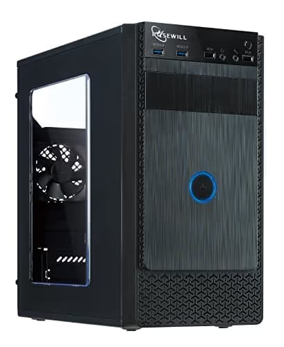 Rosewill FBM-X1 Black Steel / Plastic Mini Tower Case with Side Panel Window main image