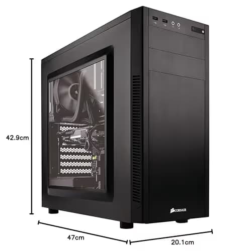 Corsair Carbide Series 100R ATX Mid Tower Black with Acrylic Side Panel and USB 3.2 Gen 1 Type-A Front Panel image
