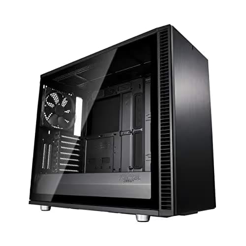 Fractal Design Define S2 Vision Blackout ATX Silent Modular Dark Tint Tempered Glass Window Mid Tower Computer Case main image