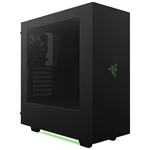 NZXT S340 Elite ATX Mid Tower Computer Case, Matte Black/Red (CA-S340W-B4) main image
