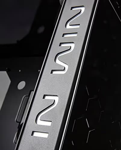 IN WIN 805 GOLD / Black Aluminum / Tempered Glass ATX Mid Tower Computer Case Compatible with ATX 12V/EPS (up to 220mm) Power Supply image