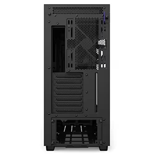 NZXT H710 - CA-H710B-B1 - ATX Mid Tower PC Gaming Case - Front I/O USB Type-C Port - Quick-Release Tempered Glass Side Panel - Cable Management System - Water-Cooling Ready - Black image