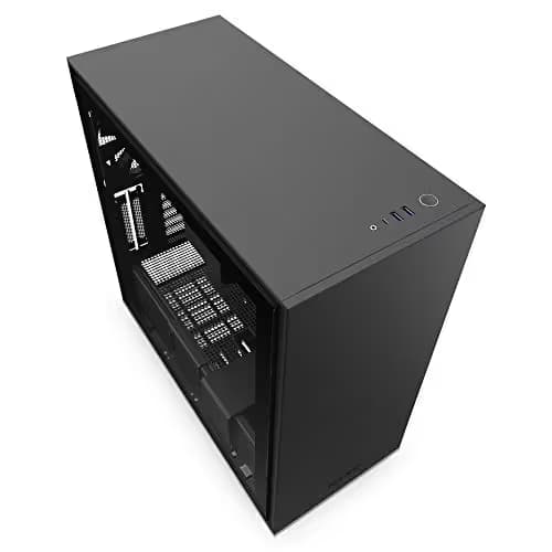 NZXT H710 - CA-H710B-B1 - ATX Mid Tower PC Gaming Case - Front I/O USB Type-C Port - Quick-Release Tempered Glass Side Panel - Cable Management System - Water-Cooling Ready - Black image