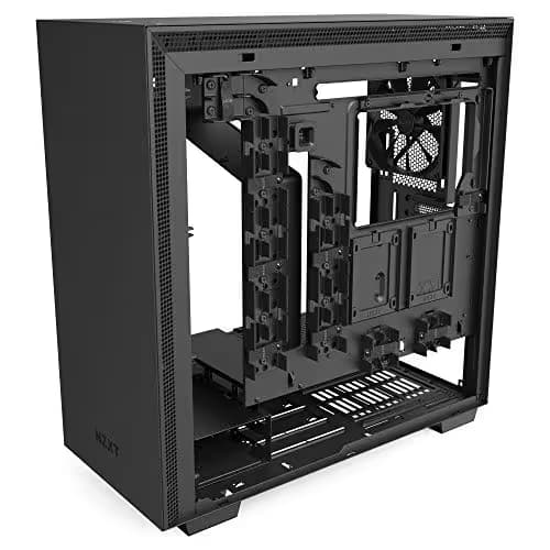 NZXT H710 - CA-H710B-B1 - ATX Mid Tower PC Gaming Case - Front I/O USB Type-C Port - Quick-Release Tempered Glass Side Panel - Cable Management System - Water-Cooling Ready - Black image