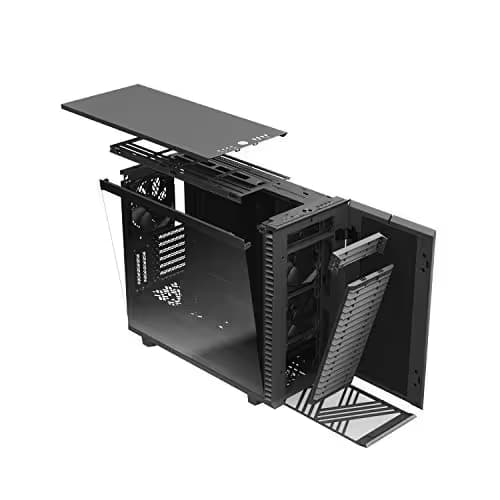 Fractal Design Define 7 Gray Solid Brushed Aluminum/Steel E-ATX Silent Modular Mid Tower Computer Case image